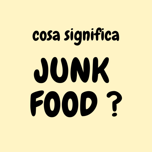 junk food significato